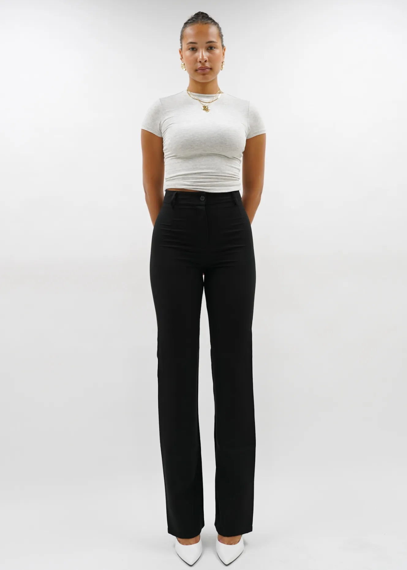 Straight leg pants classic black (TALL)