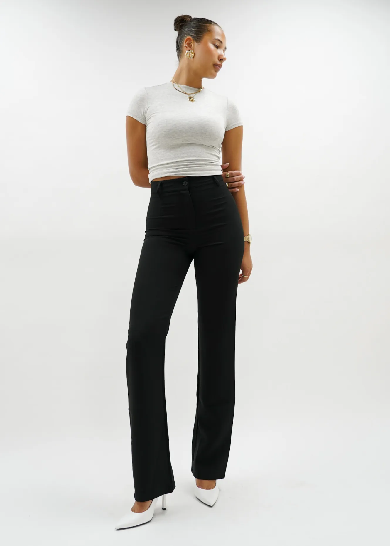 Straight leg pants classic black (TALL)