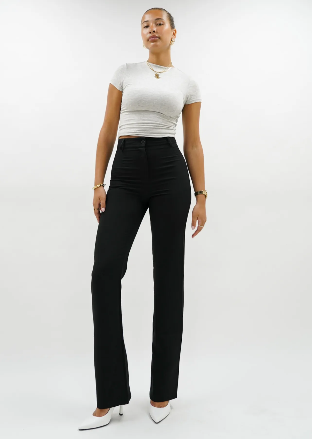 Straight leg pants classic black (TALL)