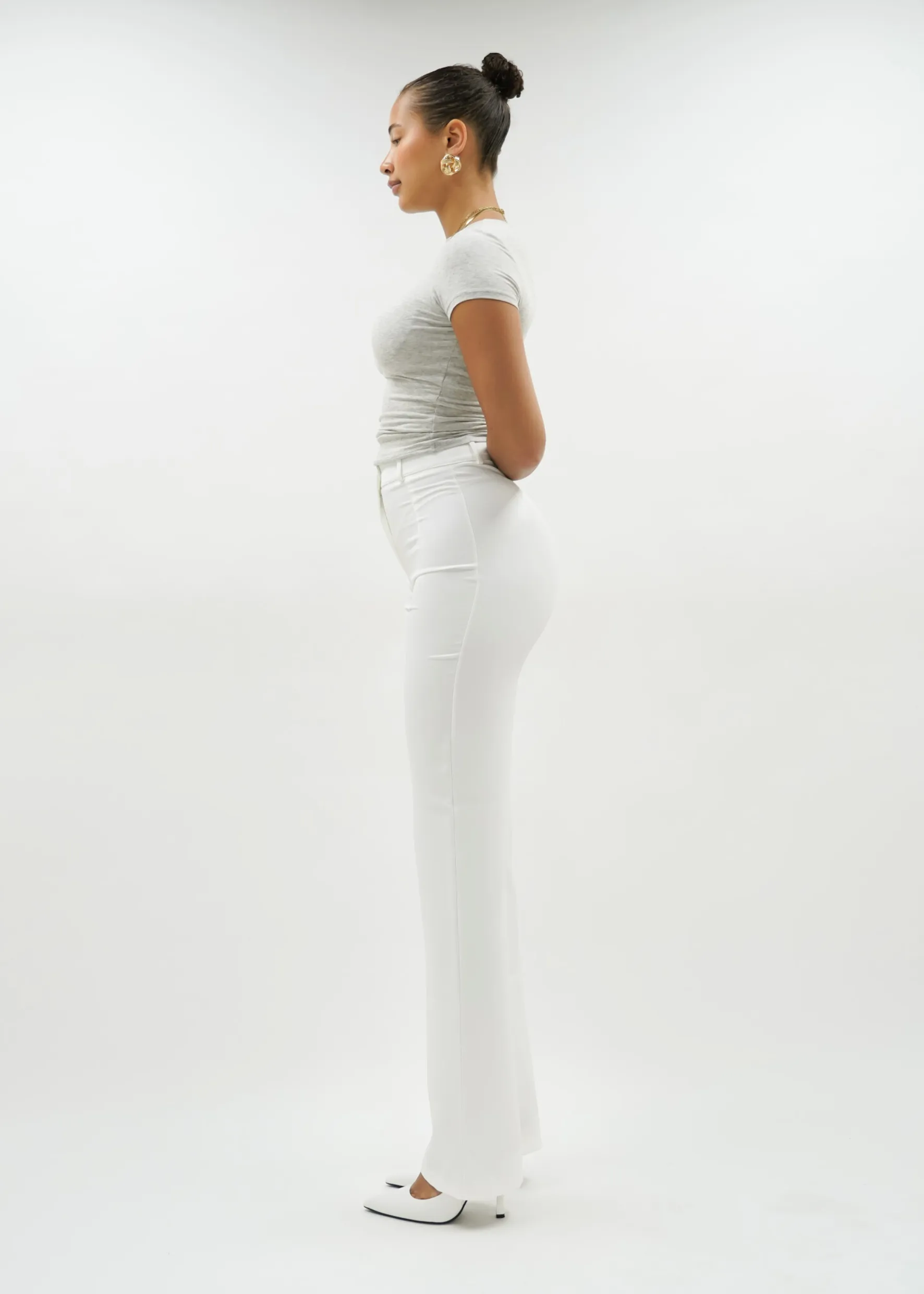 Straight leg pants classic white (TALL)