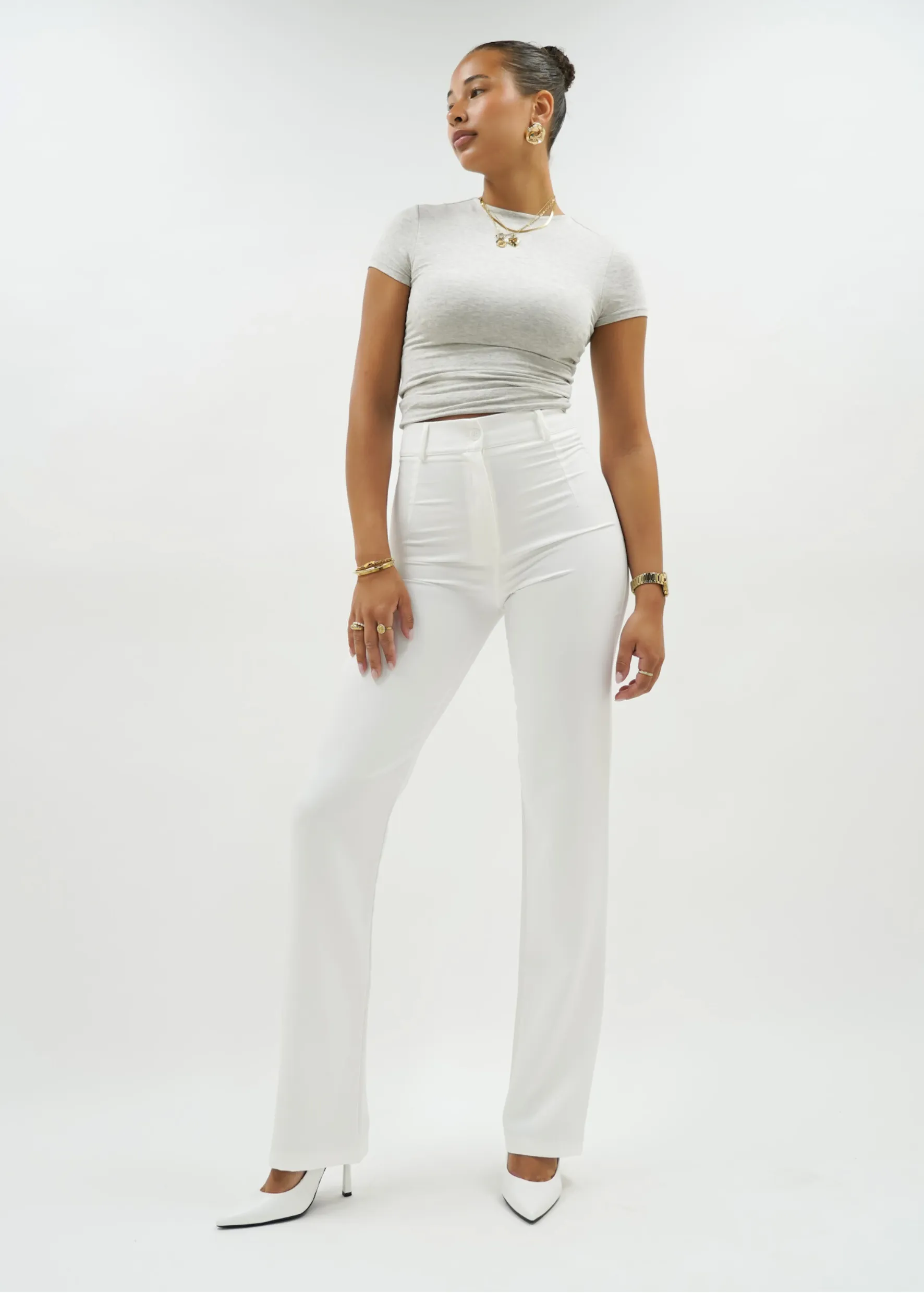 Straight leg pants classic white (TALL)