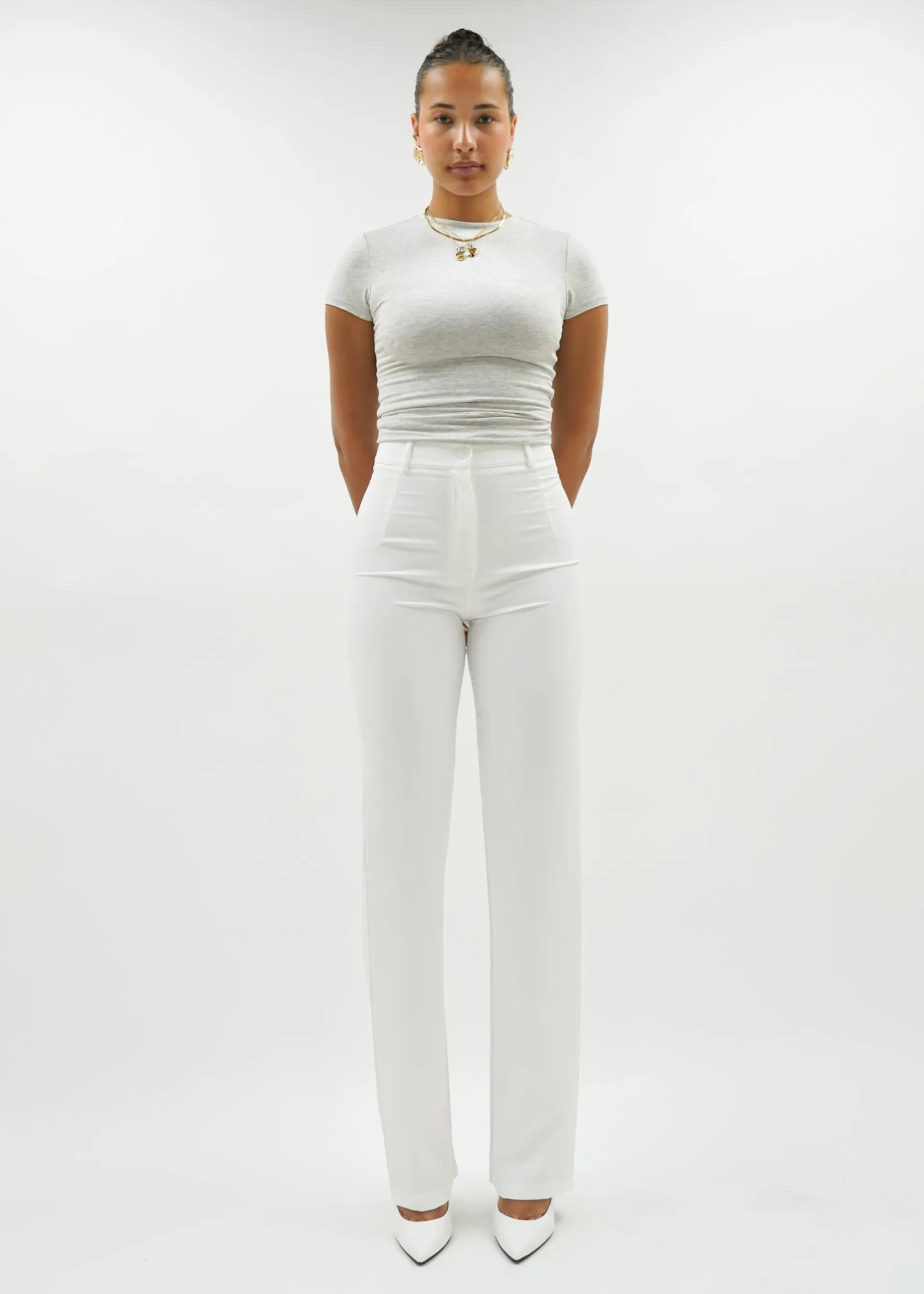 Straight leg pants classic white (TALL)