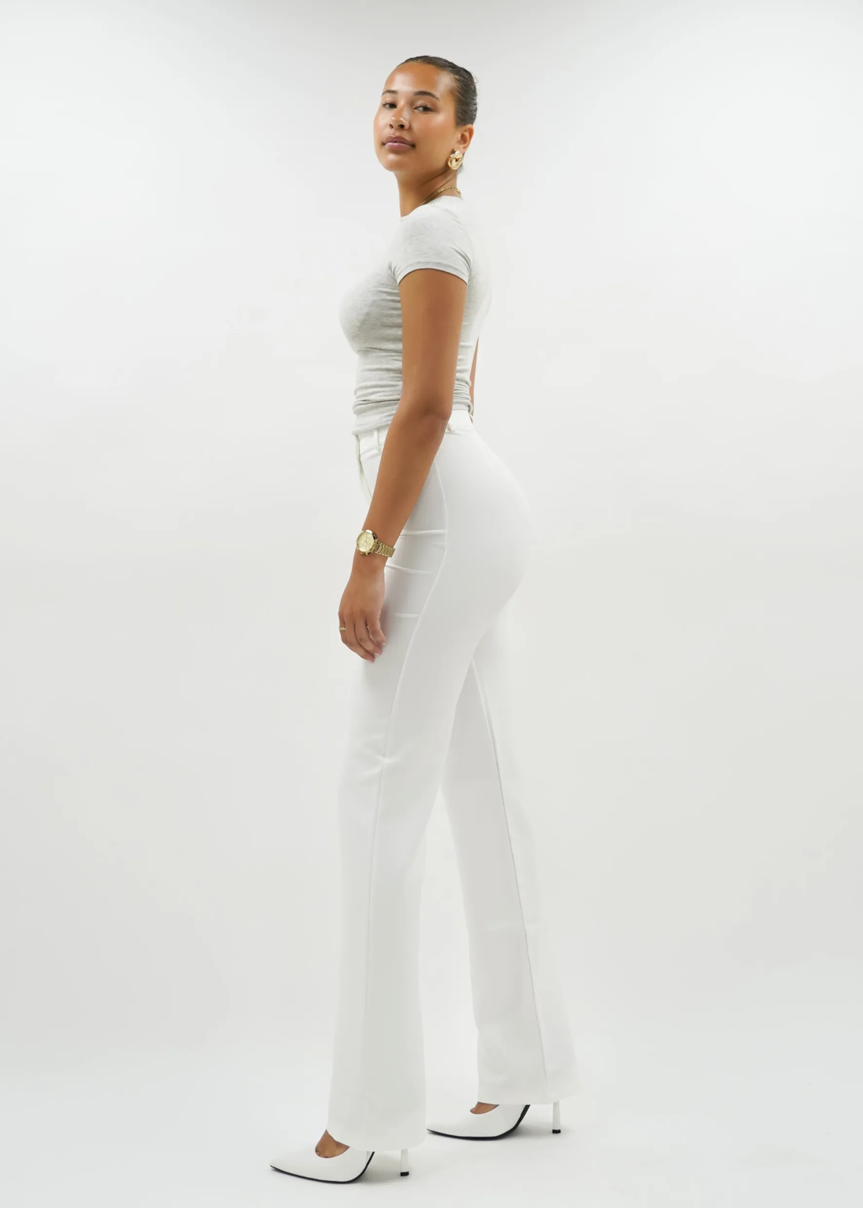 Straight leg pants classic white (TALL)