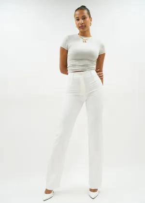 Straight leg pants classic white (TALL)