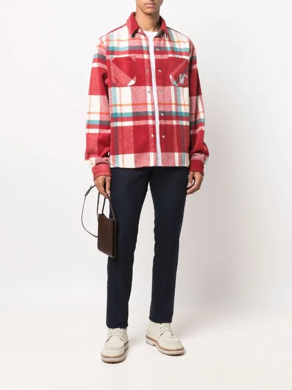 straight-leg tailored trousers