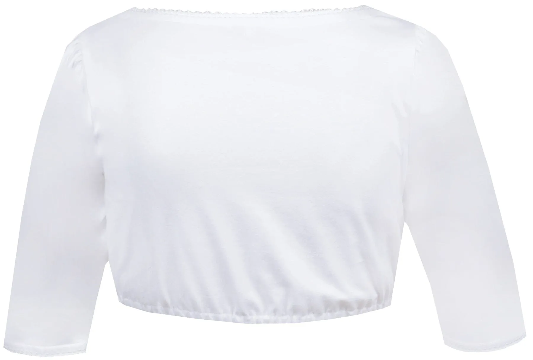 Sweetheart Blouse with Straight Sleeves