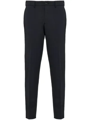 tailored slim-fit trousers