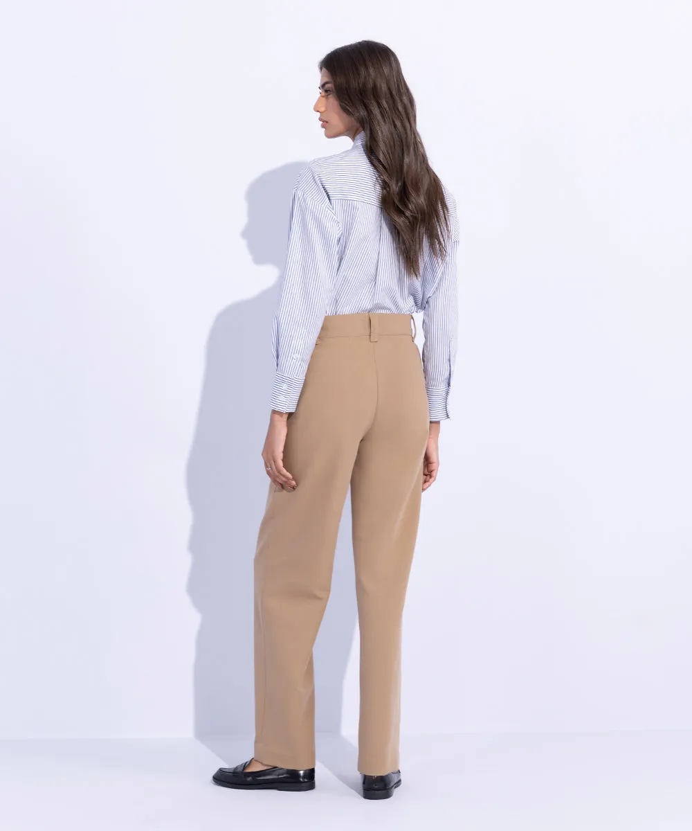 Tailored Straight Fit Trousers