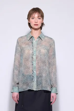 THE DOTTY SHIRT IN ALOE SPOT