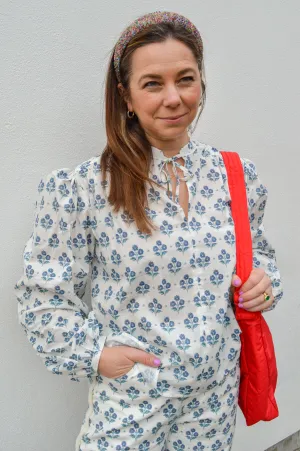 The New Society Eleni Hyacinth Blouse