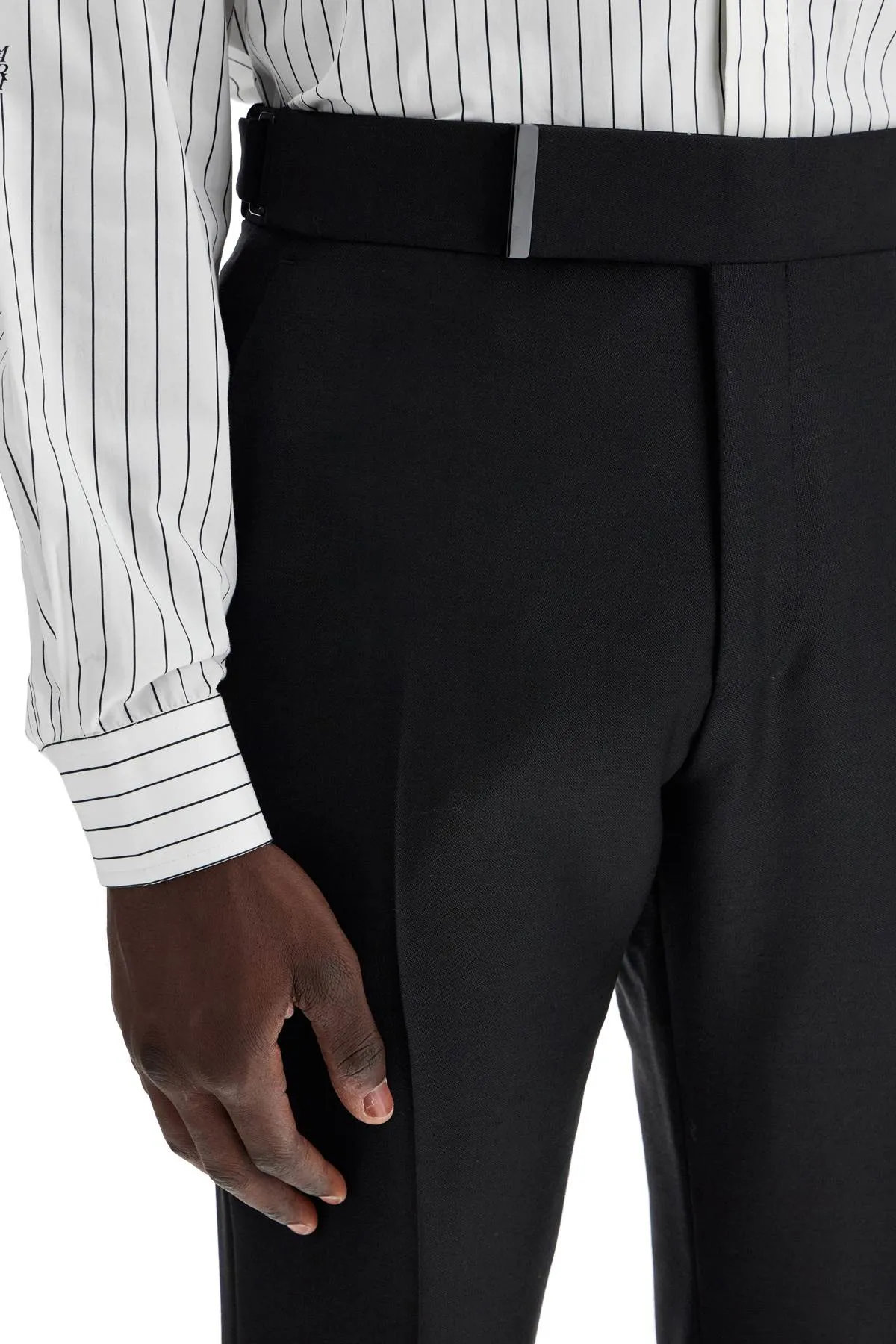 Tom Ford Tailored Wool And Mohair Trousers