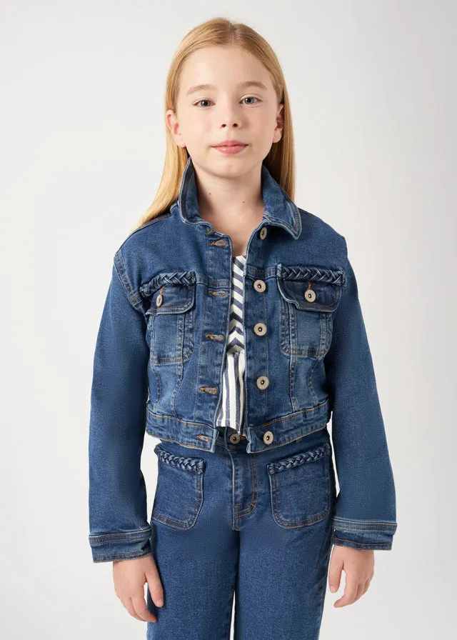 tween braid pocket denim jacket