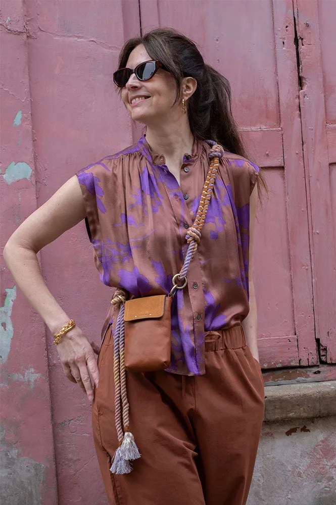 Vanessa Bruno Clio Caramel Blouse