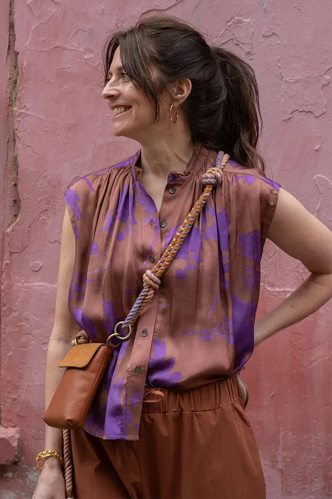 Vanessa Bruno Clio Caramel Blouse