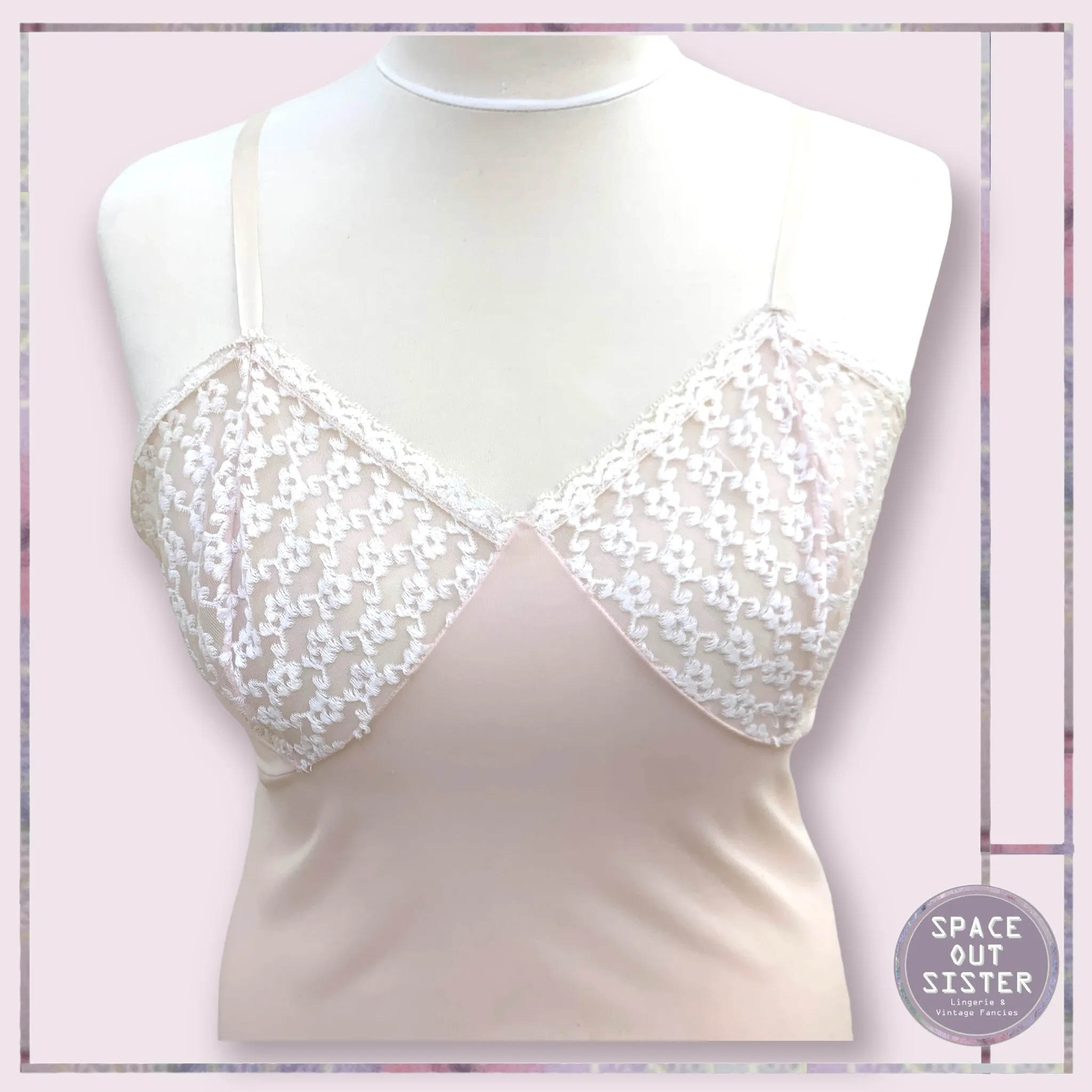 Vintage Barely There Pink Slip