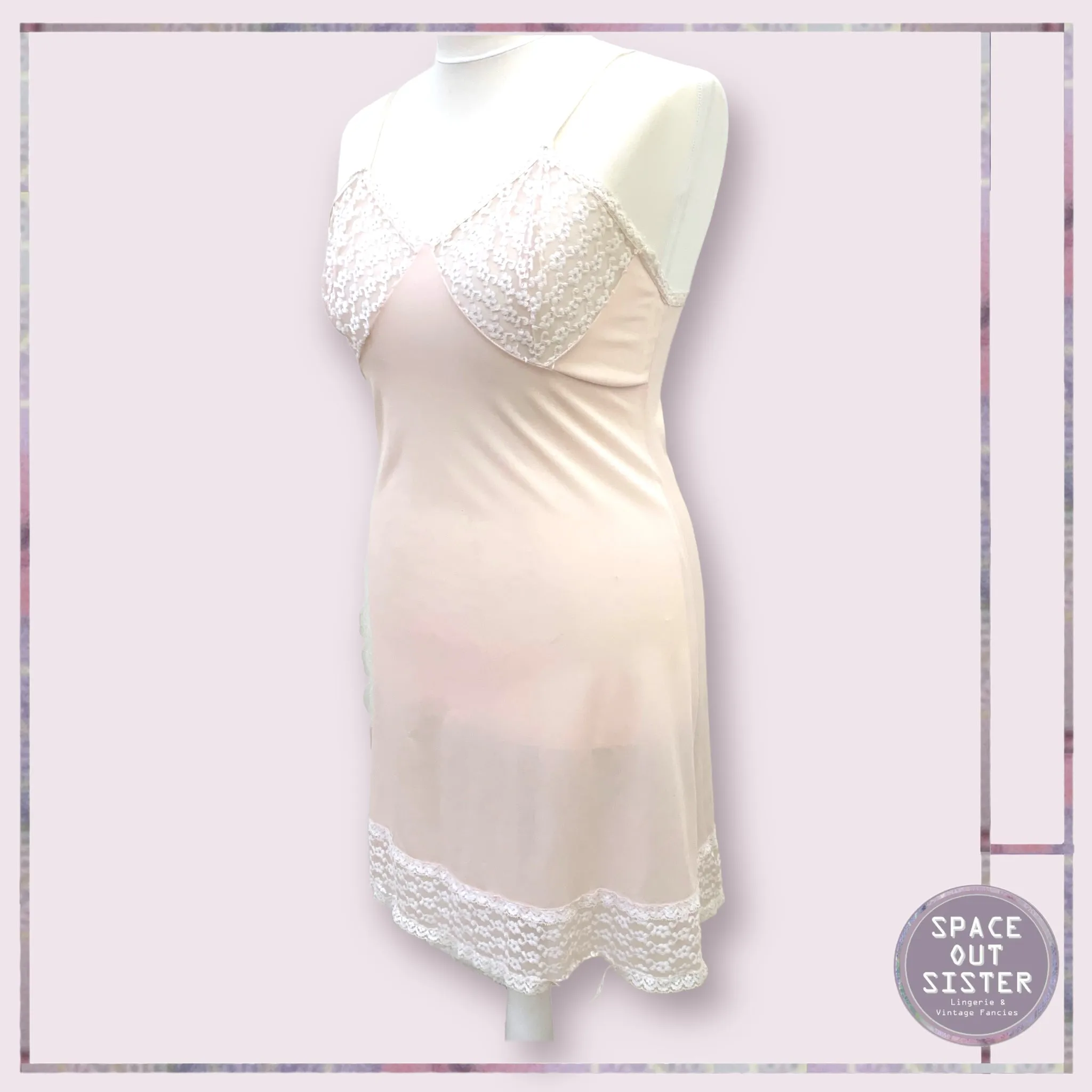 Vintage Barely There Pink Slip
