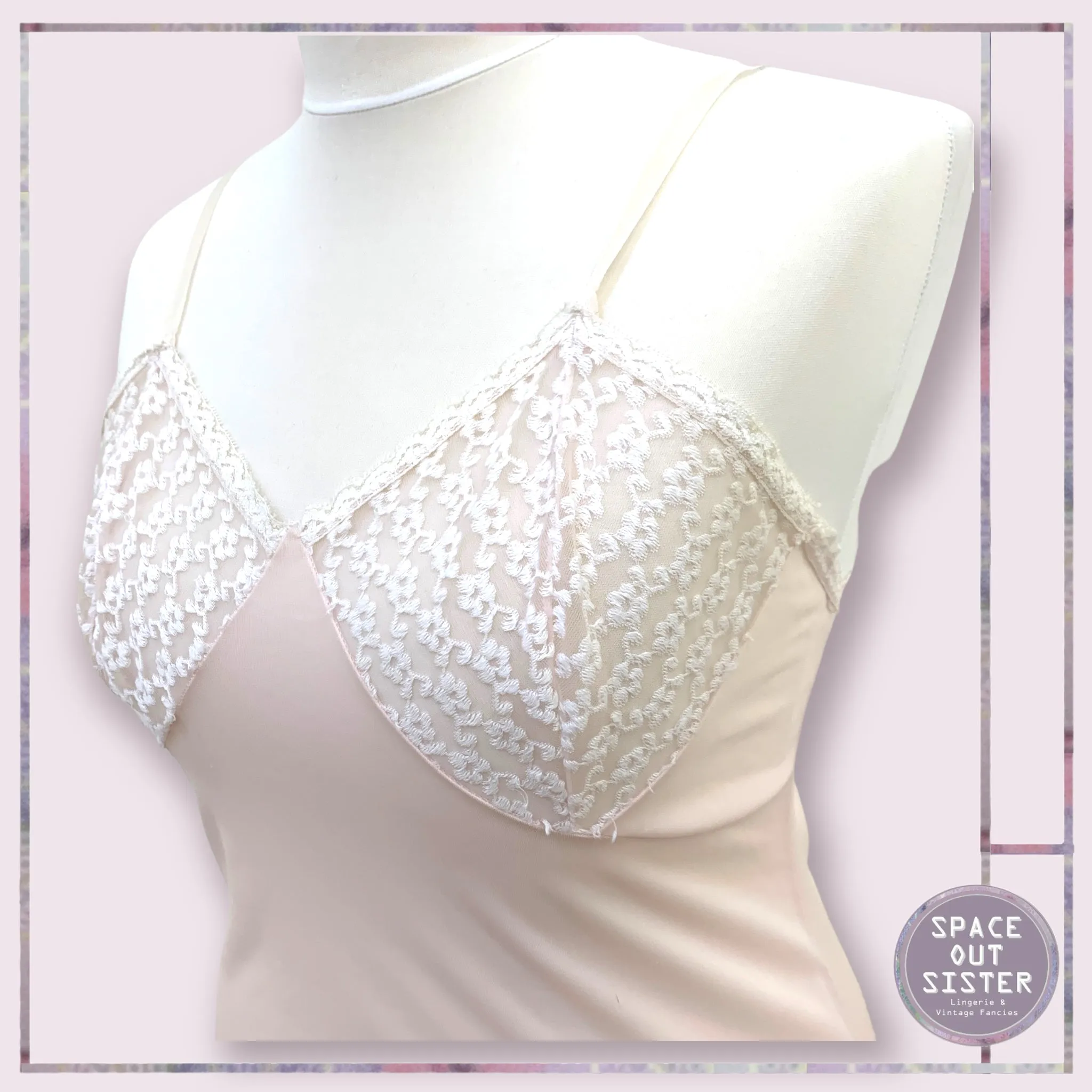Vintage Barely There Pink Slip