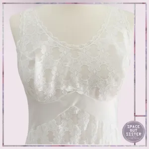 Vintage White Overlay Slip