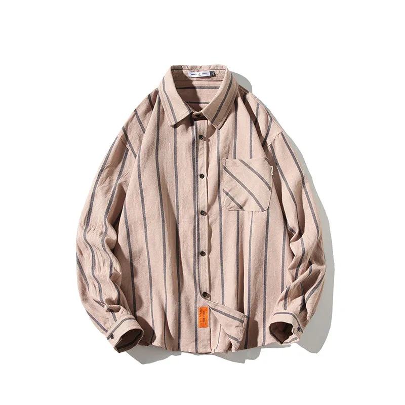 Wenkouban Plaid Shirts Men Streetwear Casual Versatile 2023 Autumn  High Quality Male Oversized Retro Flannel Long-sleeved Shirts