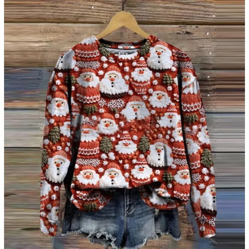 Women's Festive Christmas Holiday Sweatshirt