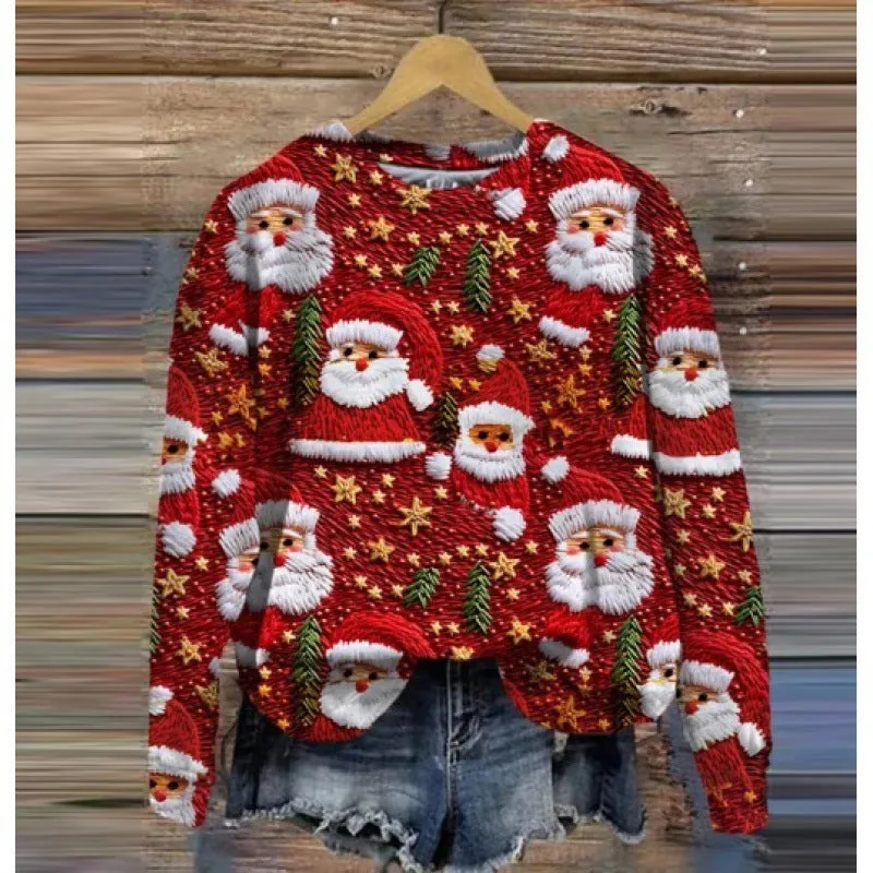 Women's Festive Christmas Holiday Sweatshirt