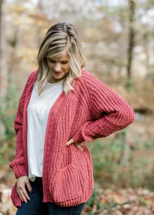 X Rusty Mauve Cardigan