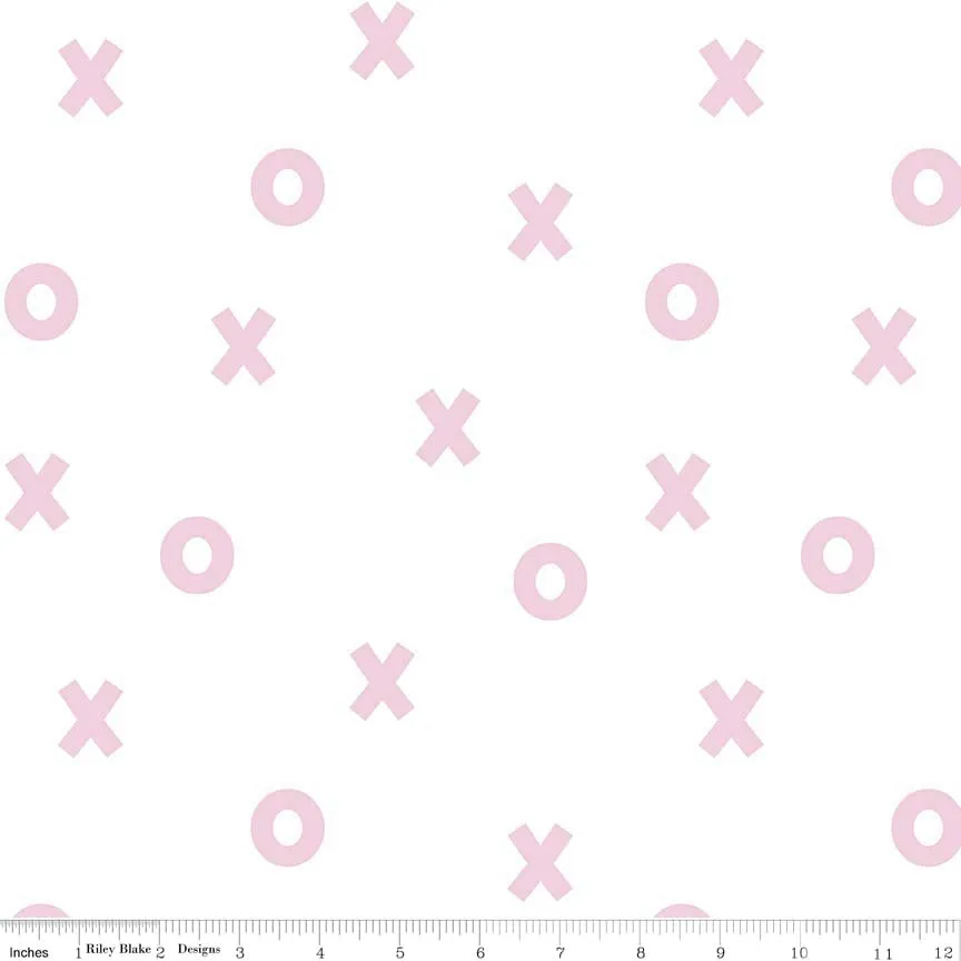Xs & Os Double Gauze Pink