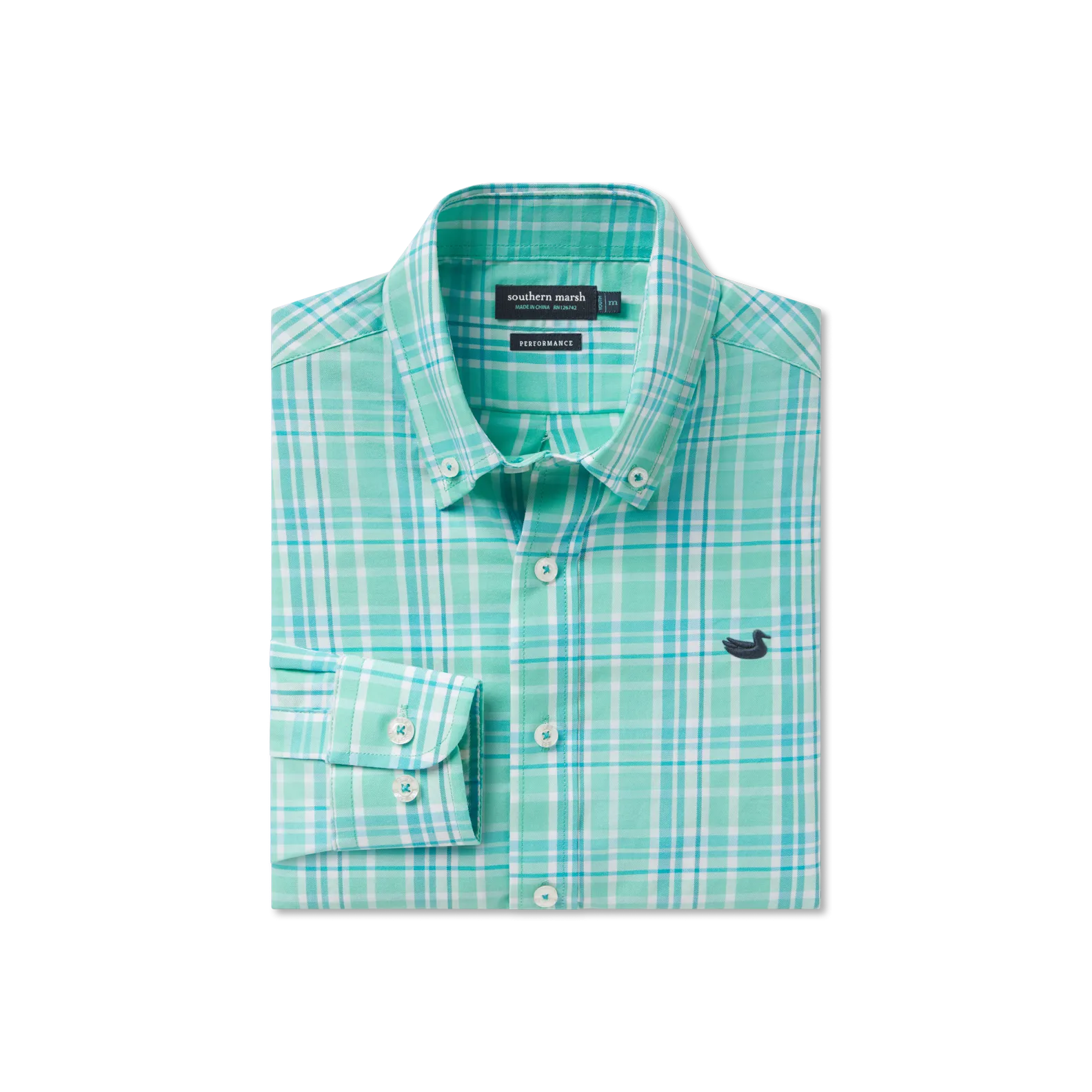 Youth Grainger Performance Plaid Dress Shirt