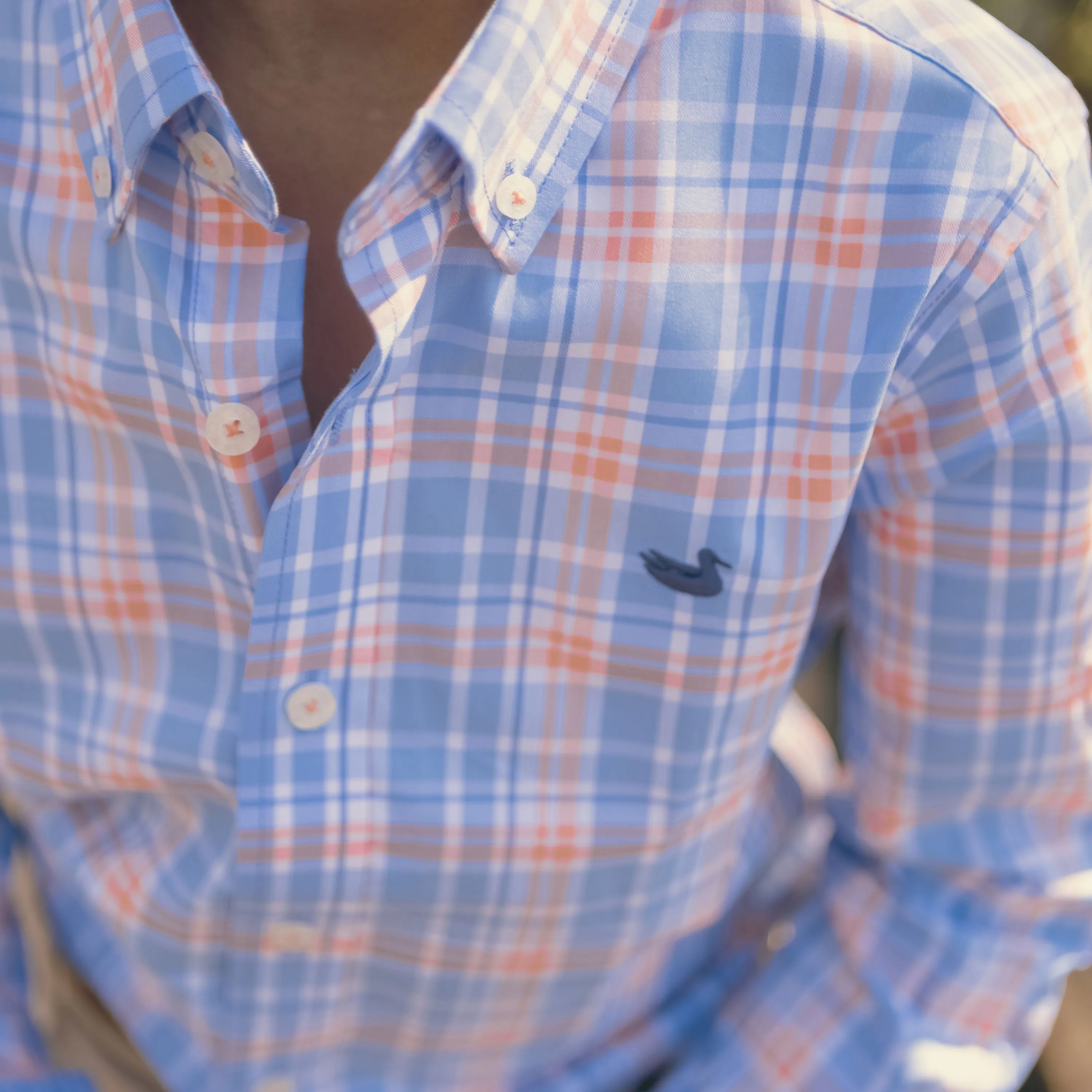 Youth Grainger Performance Plaid Dress Shirt
