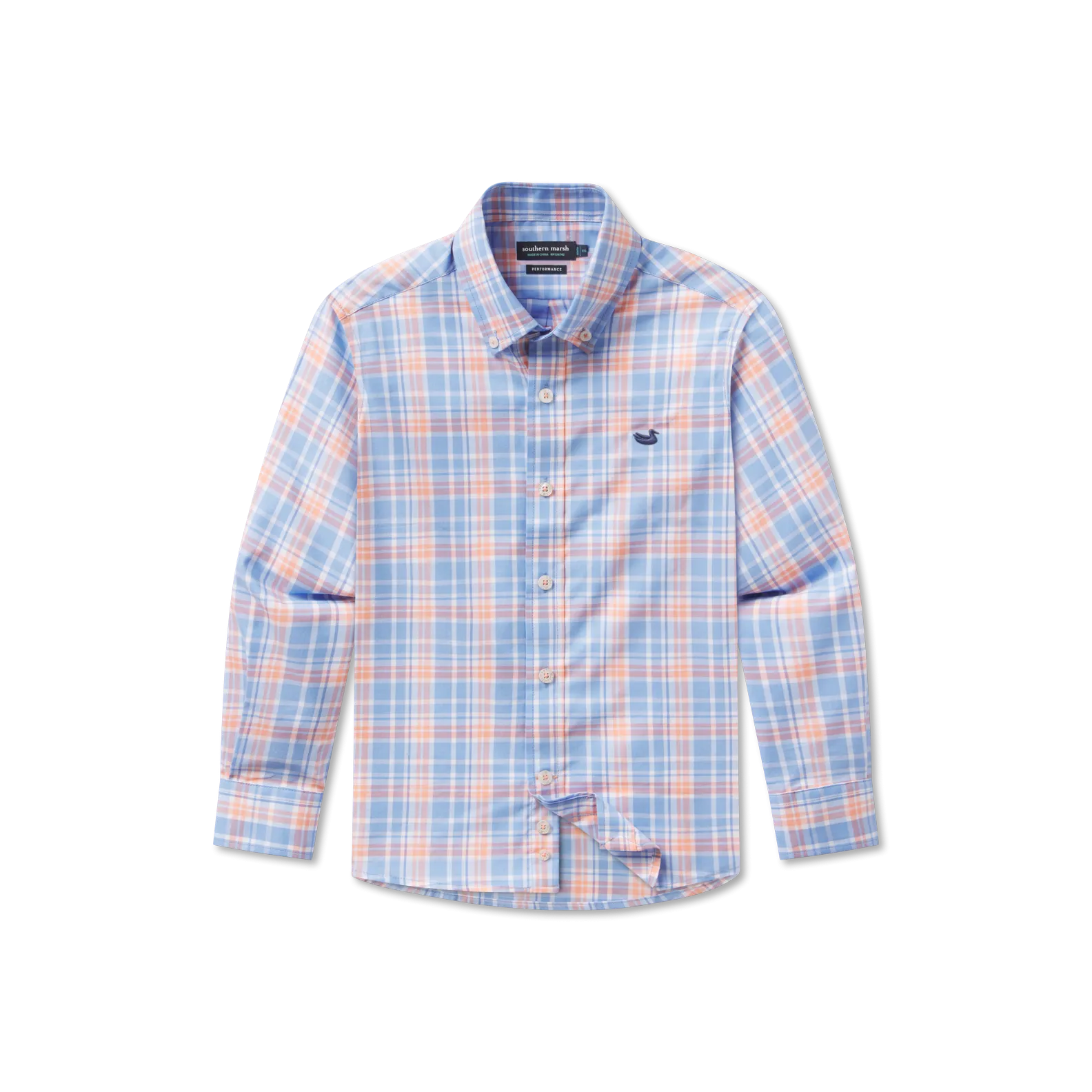 Youth Grainger Performance Plaid Dress Shirt