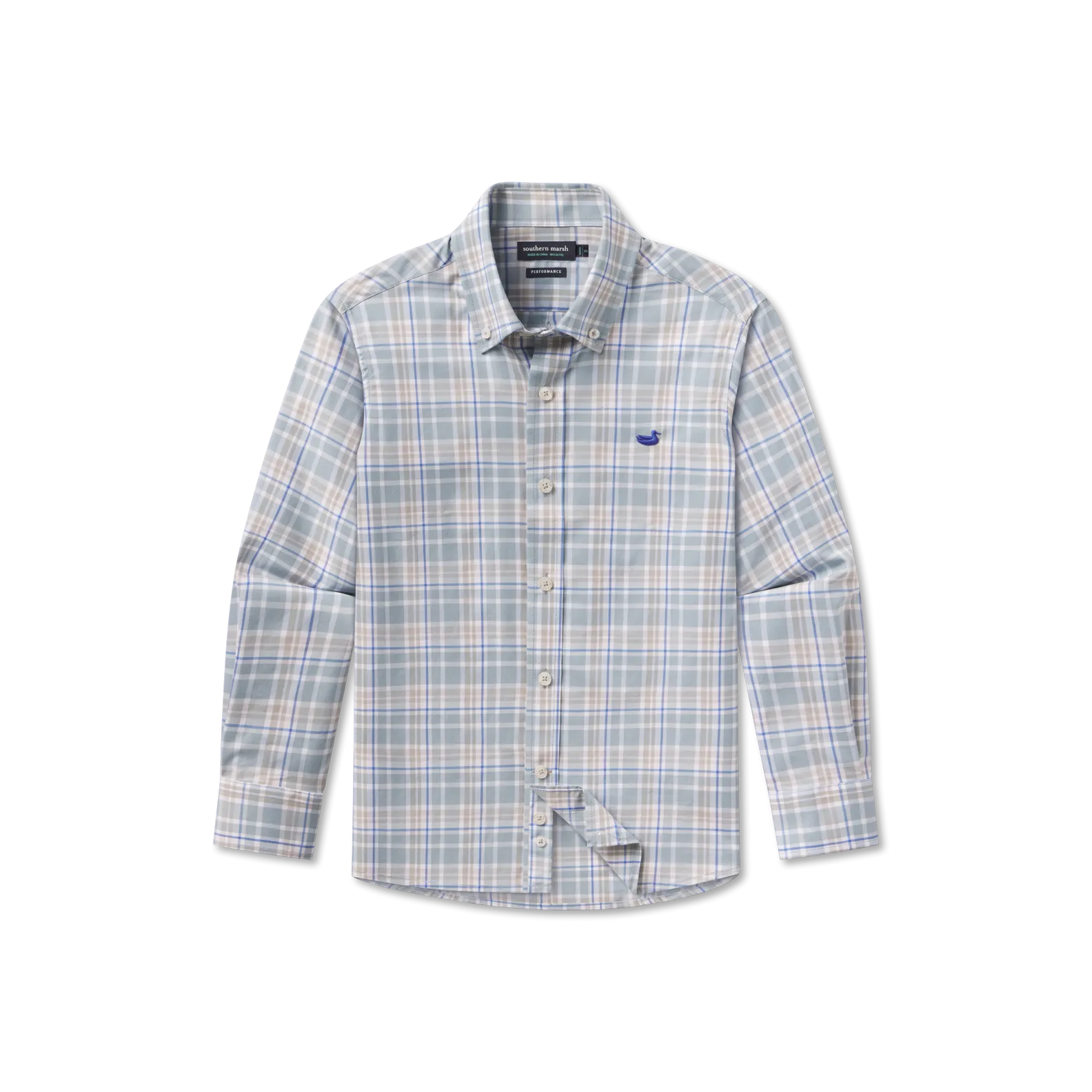 Youth Grainger Performance Plaid Dress Shirt