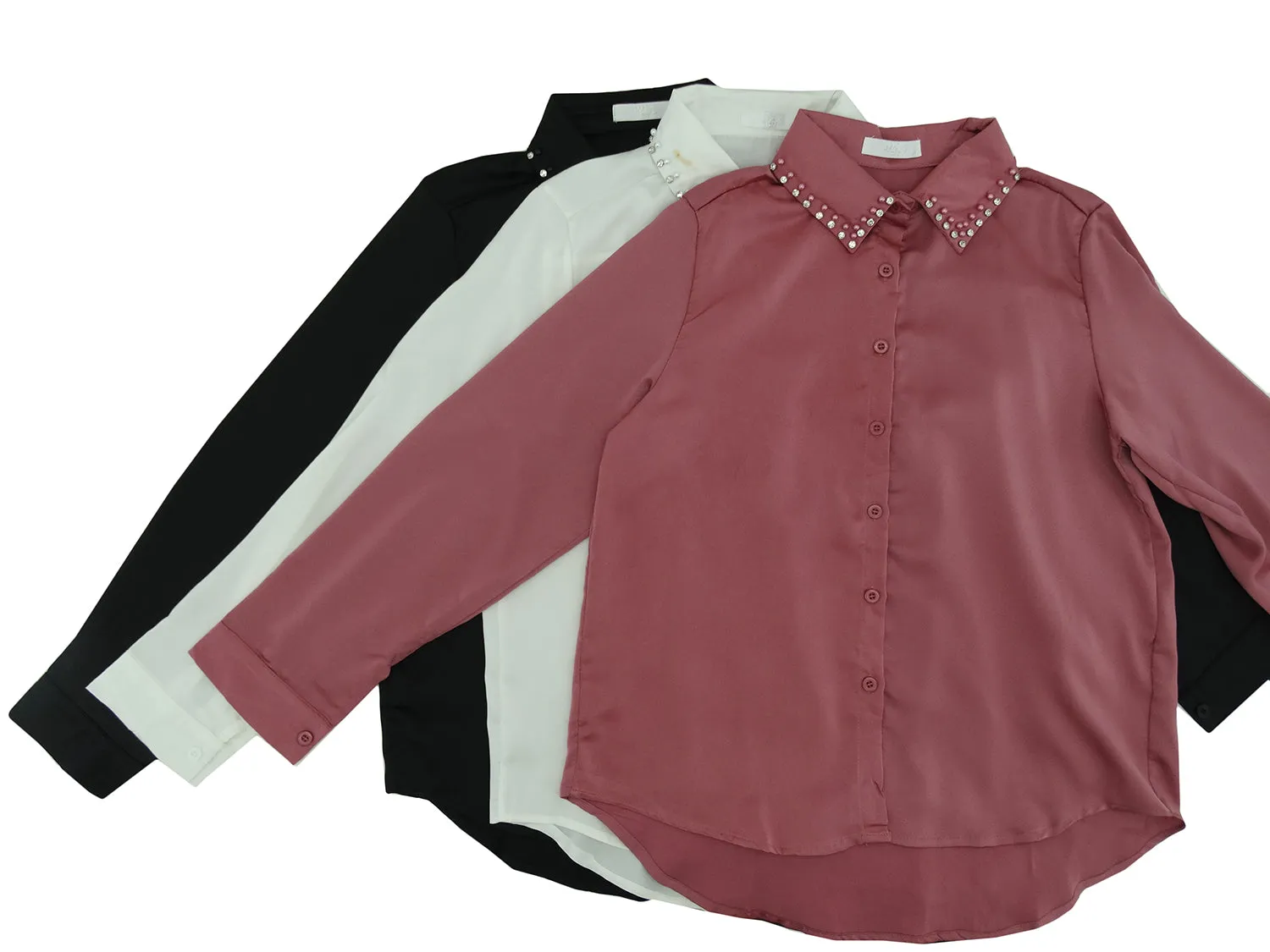 YU2706, Angelus  Ladies L/Sleeve  Blouses S-XL