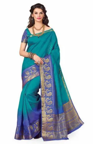 Zari Decorated Silk Fabulous Specialized Grand Art Silk Beige Saree